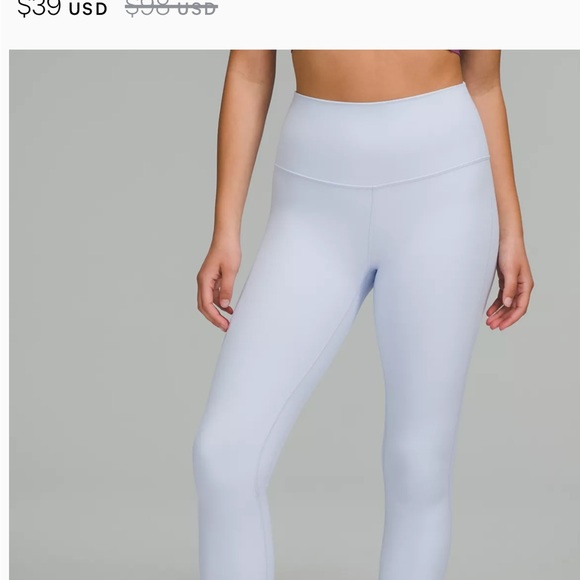 Lululemon align high rise 25 in double align pastel blue - Picture 2 of 2